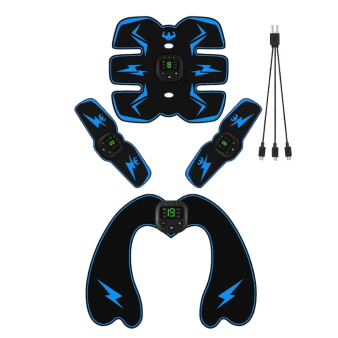 Rechargeable ABS Muscle Stimulator – Wireless Ab Toner with 8 Modes & 29 Intensity Levels